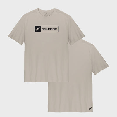 Polera Orgánica Rectangular Logo V2 Taupe (Hombre)