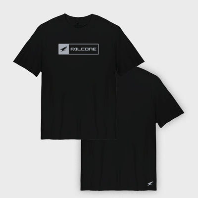 Polera Orgánica Rectangular Logo V2 Black (Hombre)