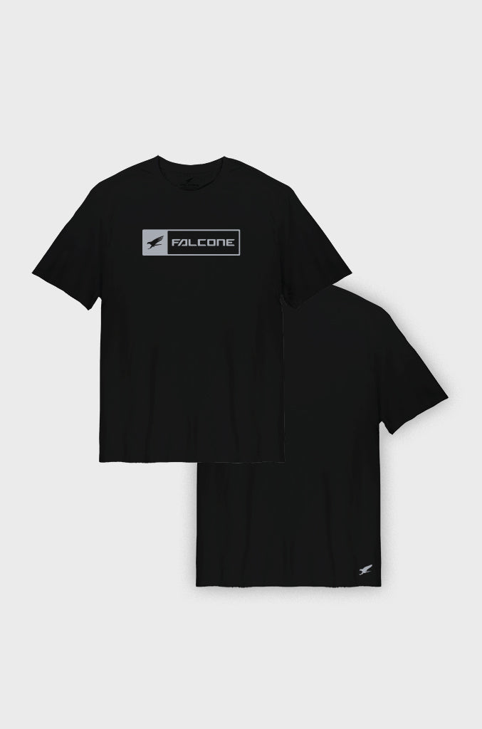 Polera Orgánica Rectangular Logo V2 Black (Hombre)