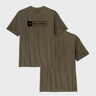 Polera Orgánica Rectangular Logo V2 Olive Green (Hombre)