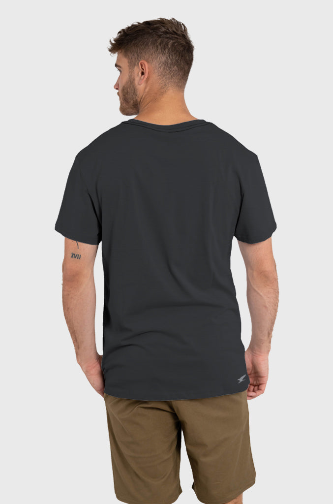 Polera Orgánica Classic Logo V2 Dark Gray (Hombre)