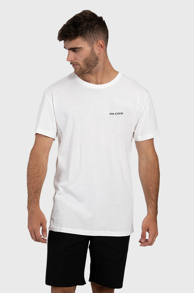 Polera Orgánica Classic Logo V2 White (Hombre)