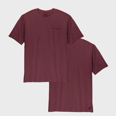 Polera Orgánica Classic Logo V2 Burdeo (Hombre)