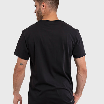 Polera Orgánica Classic Logo V2 Black (Hombre)