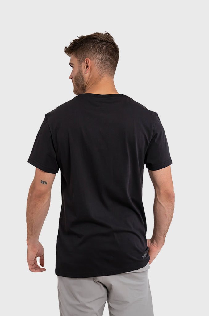 Polera Orgánica Classic Logo V2 Black (Hombre)