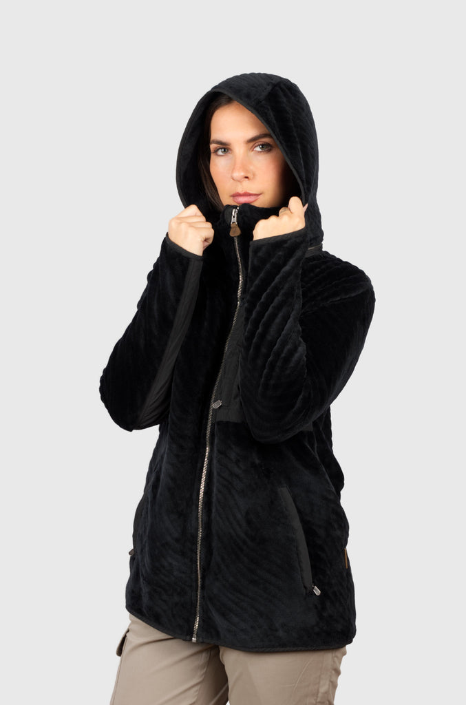 Chaqueta Shaggy Waves Black (Mujer)