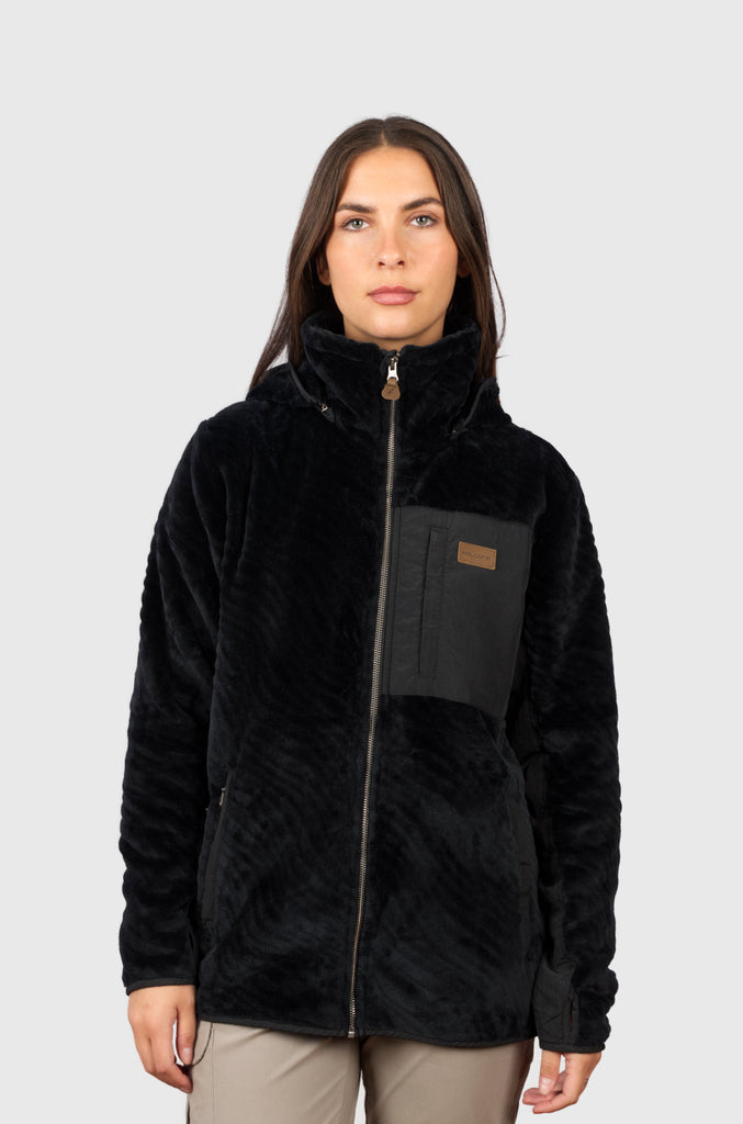 Chaqueta Shaggy Waves Black (Mujer)