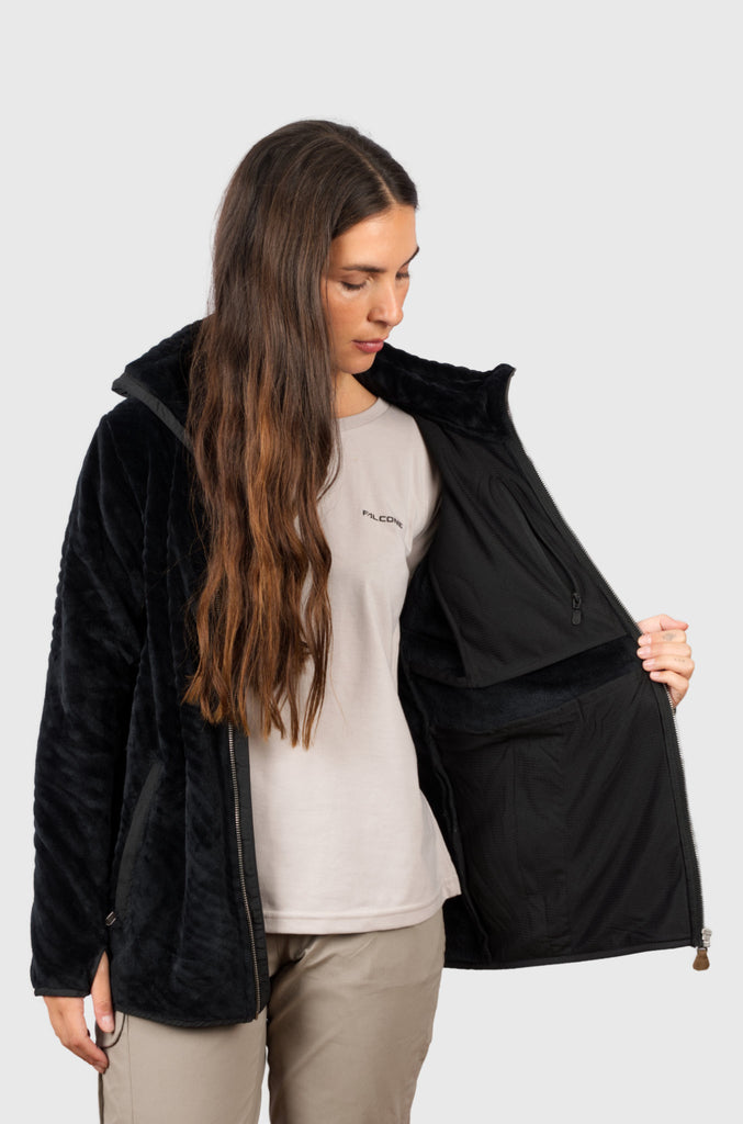 Chaqueta Shaggy Waves Black (Mujer)
