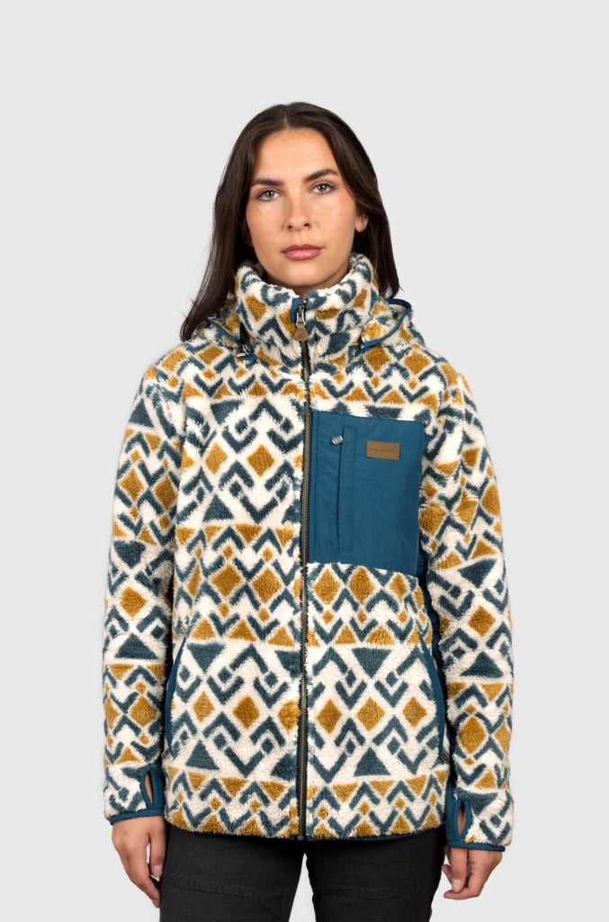 Chaqueta Shaggy Waves Print (Mujer)
