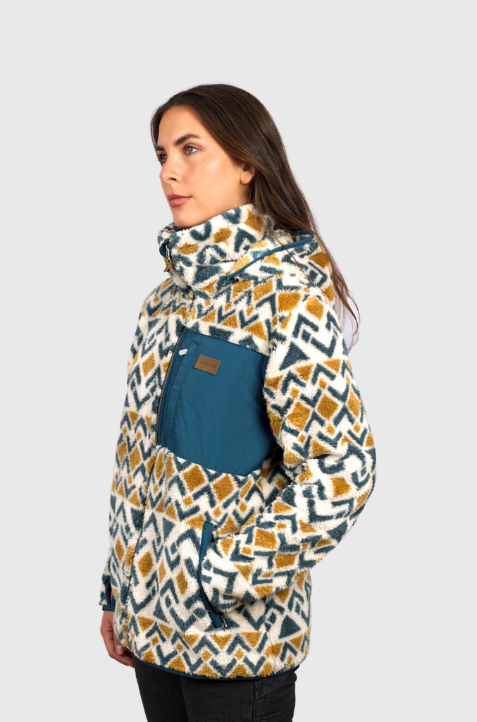 Chaqueta Shaggy Waves Print (Mujer)