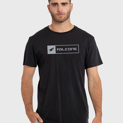 Polera Orgánica Rectangular Logo V2 Black (Hombre)