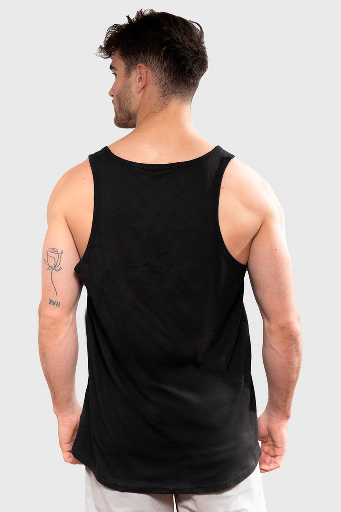 Polera Orgánica Sin Mangas Classic V2 Black (Hombre)