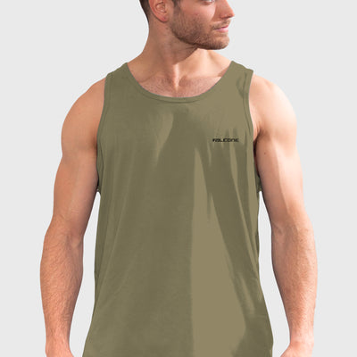 Polera Orgánica Sin Mangas Classic V2 Olive Green (Hombre)