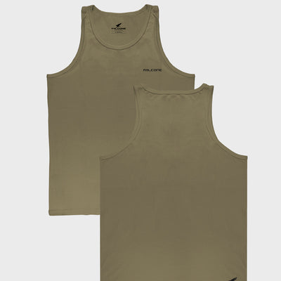 Polera Orgánica Sin Mangas Classic V2 Olive Green (Hombre)