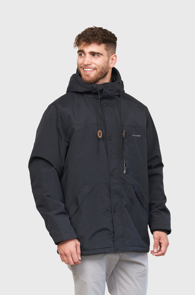 Chaqueta Impermeable Chiporro Unexplored Black Hombre Falcone Wear